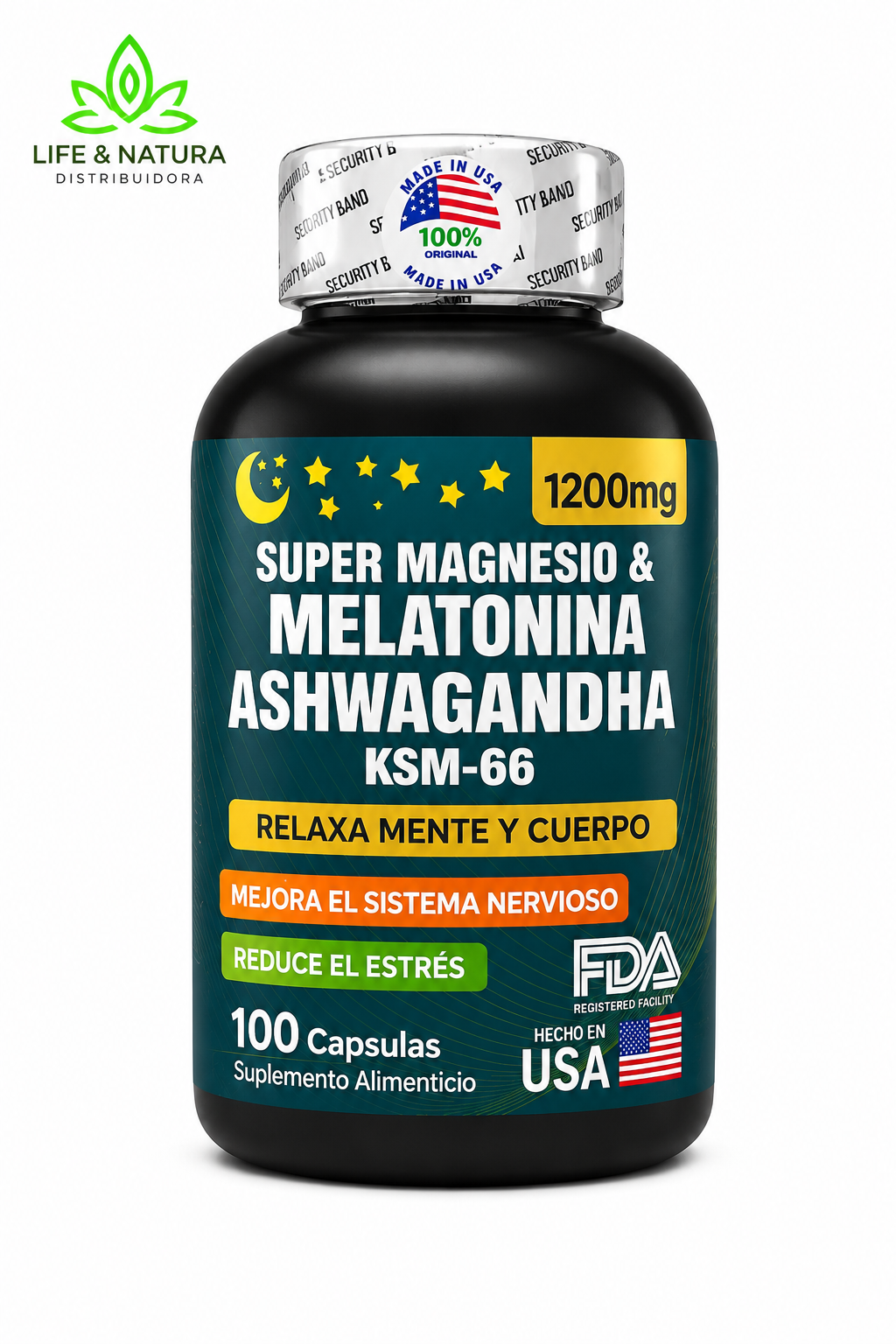 SUPER MAGNESIO ASHWAGAN KSM-66+MELATON